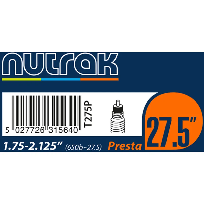 TUBE Nutrak 27.5x1.75-2.1 Prst Black 27.5 inches