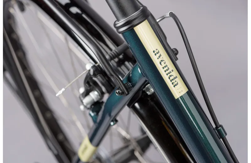 2021 Ridgeback Avenida 6 Hybrid Bike in Green-6