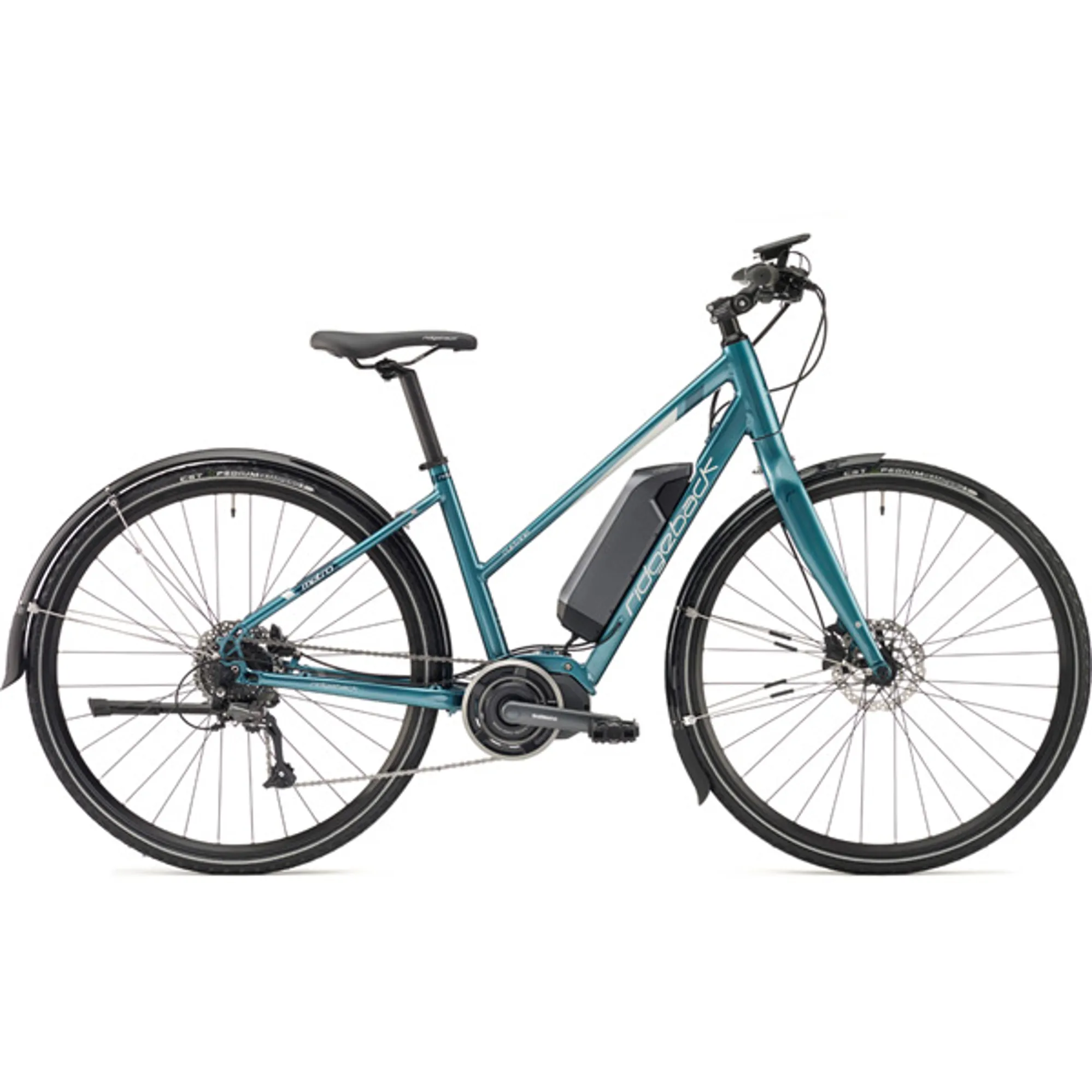 2018 Ridgeback Cyclone Open Frame E-Bike Blue - Main Image
